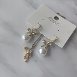 Elegant Gold and Silver Dragonfly Pearl Earrings